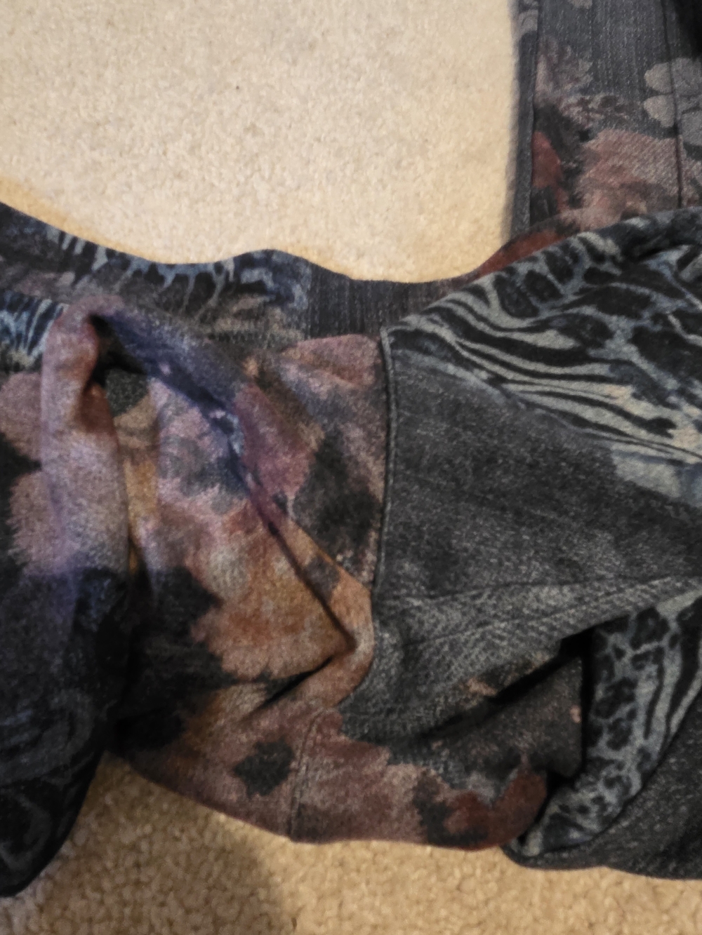 Joseph Ribkoff Floral Straight-Leg Pants Black & Pink Size 12 Like New - Picture 8 of 9